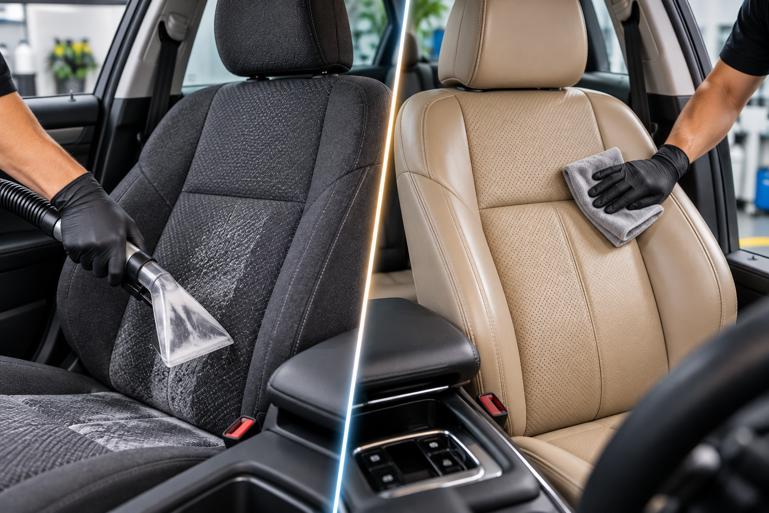 Car Seat Deep Cleaning in Nagasandra: Fabric vs Leather Care Explained